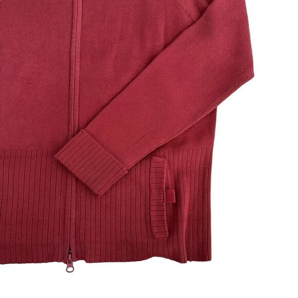 Covington ~Women’s Rust Color Zipped Sweater Jacket ~ Made in Japan ~ size L - Picture 11 of 12